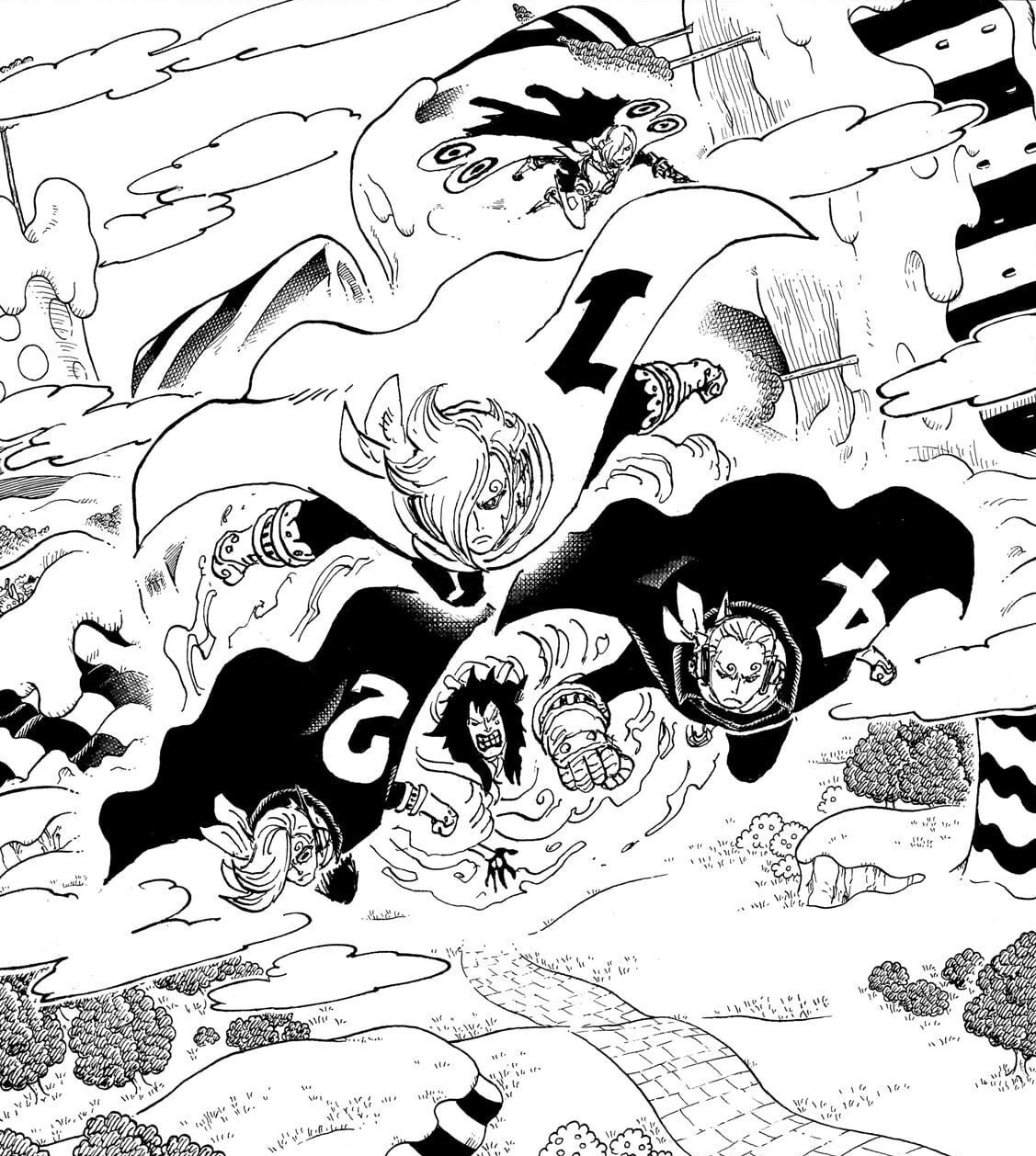 ONE PIECE Germa 66 - One Piece 1058-1061 Titles and Staff.