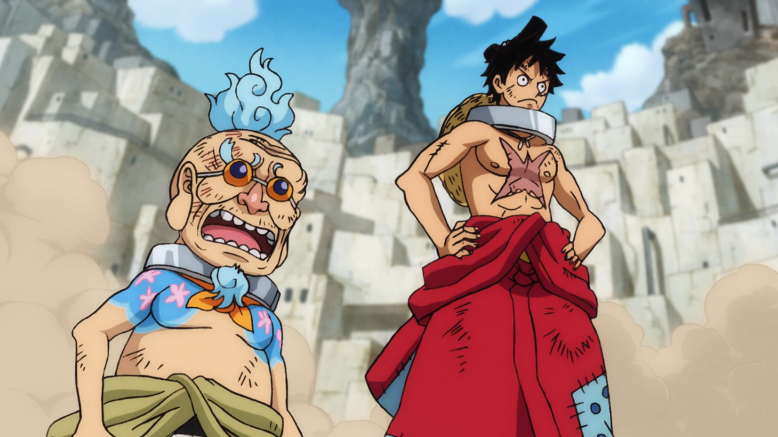 One Piece ~ Luffy tries to cheer Sick Nami up 