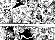 Sugar demonstra sua velocidade contra um grupo de Tontattas.