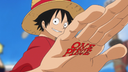 Luffy's Name board in We Go!