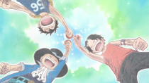 Ace, Sabo, and Luffy Sworn Brothers