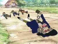 Jango hipnotyzuje , ,  i samego siebie.