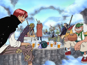 Red Hair Pirates in a Winter Island