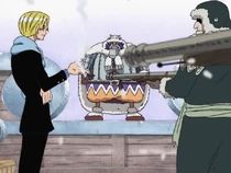 Wapol bertanya apakah Topi Jerami memiliki Eternal Pose untuk Drum.