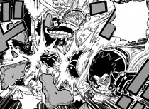 Luffy Hits Cracker With Kong Gun