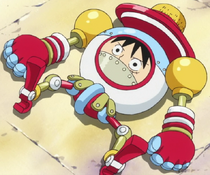 Monkey D. Luffy as a Toy in the Anime