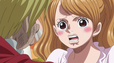 Pudding llora por Sanji