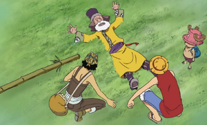 Luffy, Usopp et Chopper rencontrent Tonjit