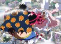 Luffy Gear 4 FLYING - One Piece Episode 726 