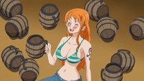 Nami Drinking
