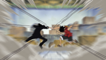 Luffy and Lucci Clash