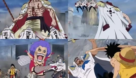 Arco de Marineford/Enfrentamientos