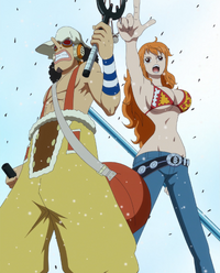 NAMI FINALLY GETS ZEUS - Usopp & Nami vs Ulti - One Piece Episode 1037 