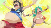 Luffy and Lily Gluttons