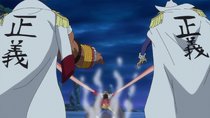 Luffy Defeats Bonham and Zappa With Gomu Gomu no Jet Gatling