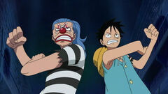 Luffy teams up with Buggy