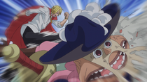 Sanji Attacks Bobbin