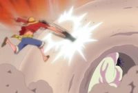 Monet tworzy śnieżną barierę, by ochronić Caesara.