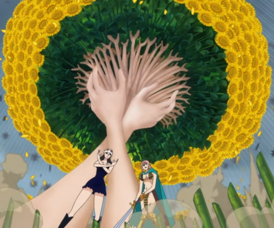 Mil Fleurs Gigantesco Mano : Spank I Nico Robin - One piece Ep