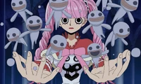 Perona summons her Mini Hollows.