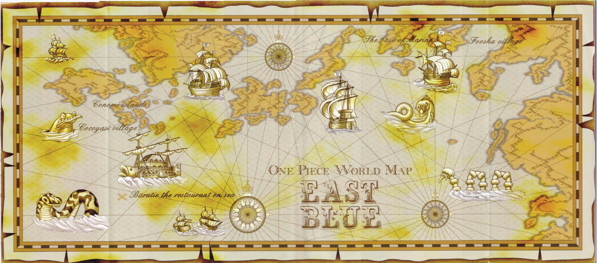 One Piece – East Blue Map