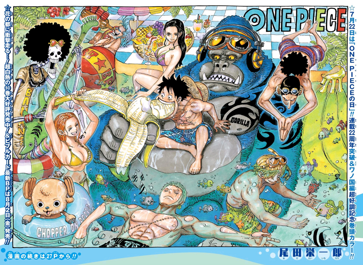 ONE PIECE Chapter 1057 colouring. ONE PIECE by Oda by badhri27 on