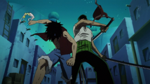 Luffy y Zoro derrotan a Mr