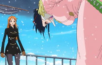 Tashigi Bowing to Nami