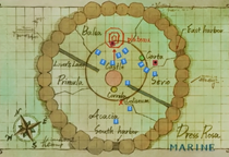 Map of Dressrosa in the Anime