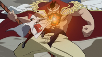 Sakazuki Attacks Whitebeard