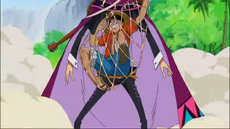 Luffy atrapado en Largo