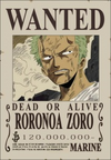 Zoro's Wanted Poster