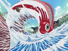 One Piece  Going Merry e Red Force aparecem finalizados no set da série