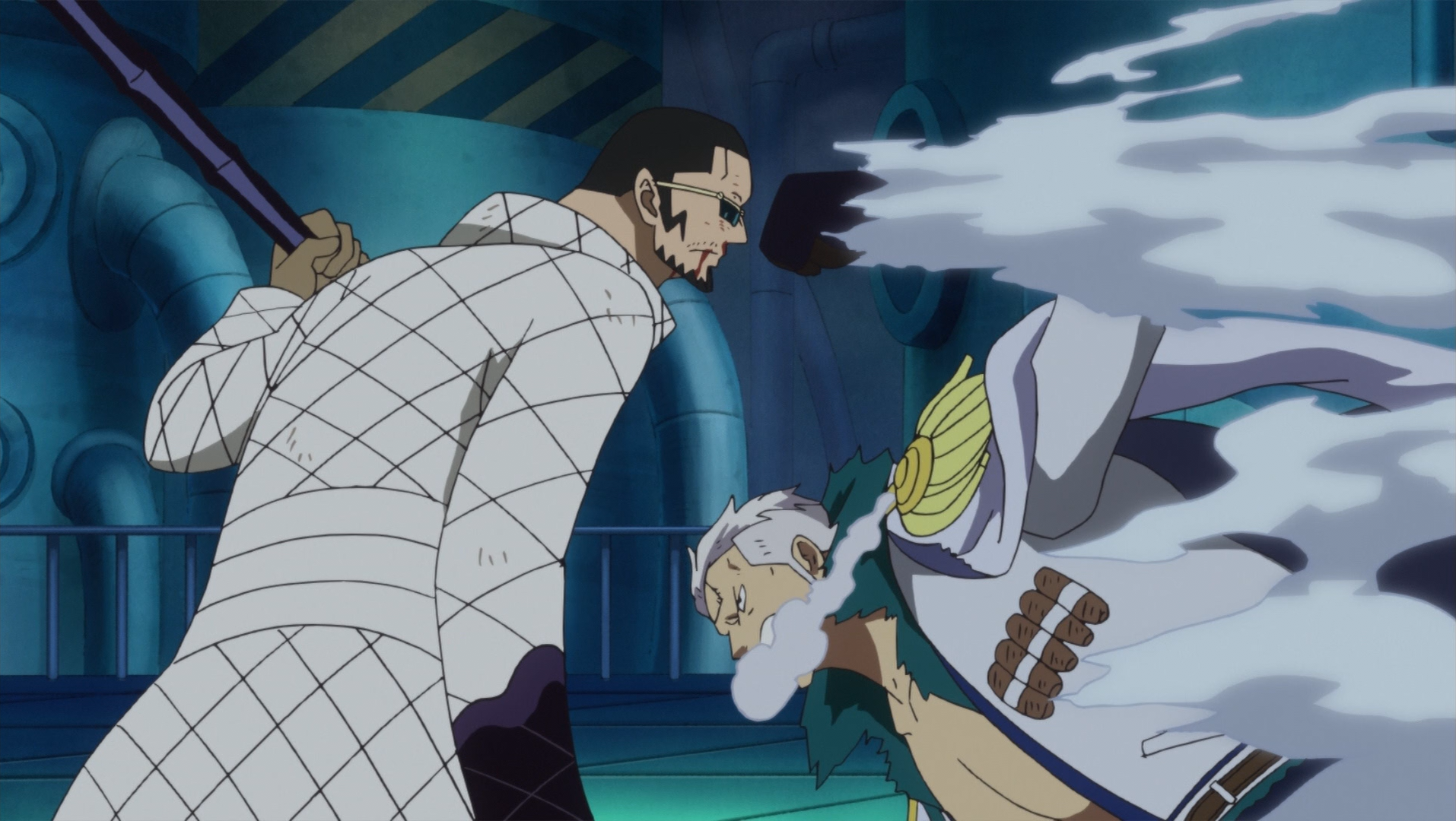 One Piece Video Games on X: Vice-admiral Smoker and officer