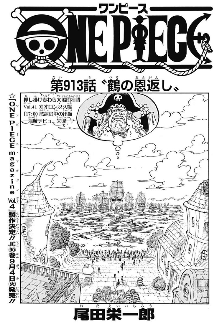 Capitolo 913 La Riconoscenza Di Tsuru One Piece Wiki Italia Fandom