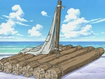 Buggy on the Super Flashy Raft.