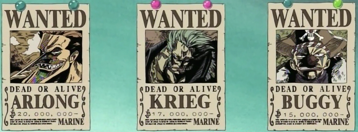 Comics Comic Fanartikel 3 Poster Set One Piece Wanted Poster