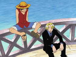 Luffy and Sanji Meet First Time