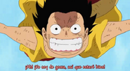 Luffy cayendo