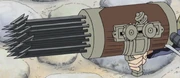 Duval's larger harpoon gun.