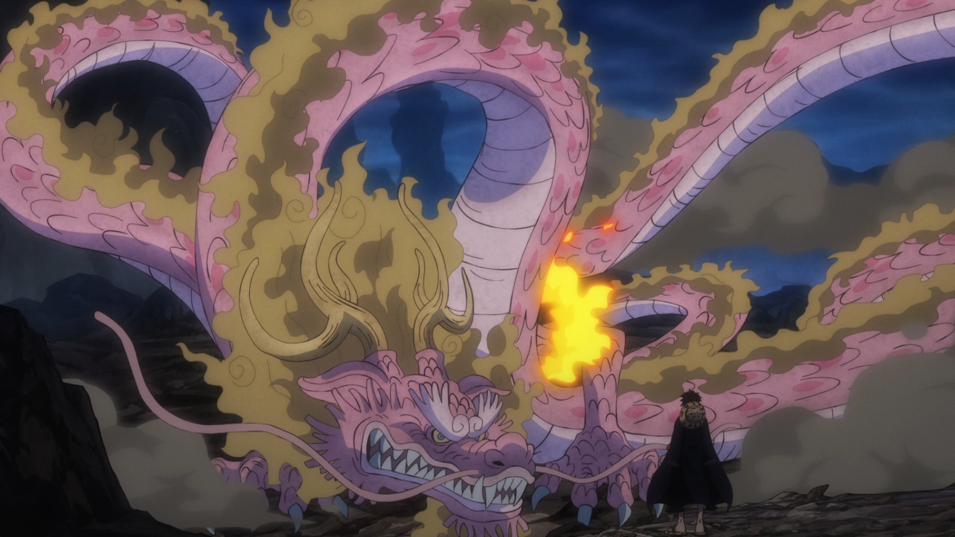 One Piece Episode 1049: Momo shows astonishing courage & transforms into a  giant dragon