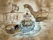 Gin se passando por Krieg para atrair Fullbody para longe.