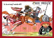 387. Luffy, Zoro i Chopper organizują turniej rycerski.