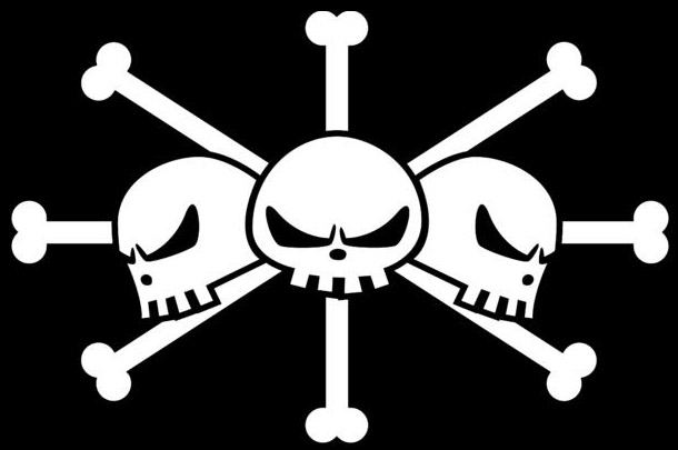 Xebec Rocks Pirates Jolly Roger Flag (3 Colors)