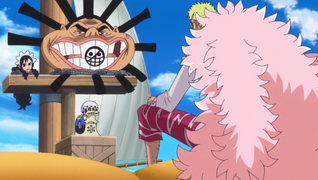 Law negocia Doflamingo