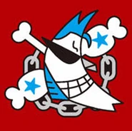 Franky PJR (PT) OPM.png (145 KB) Jolly Roger Franky'ego (przed przeskokiem) według One Piece magazine.