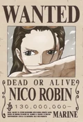 Nico Robin's Wanted Poster.