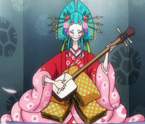 Hiyori Playing a Shamisen