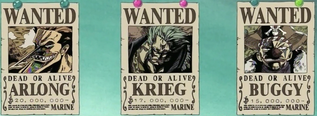as recompensas dos piratas mais fraco de One Piece part 10