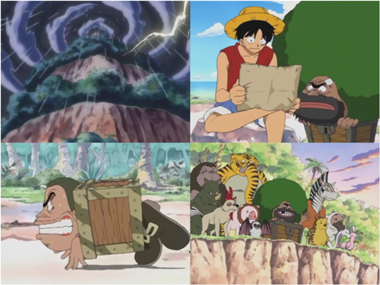 10 detalhes mais estranhos em episódios antigos de One Piece